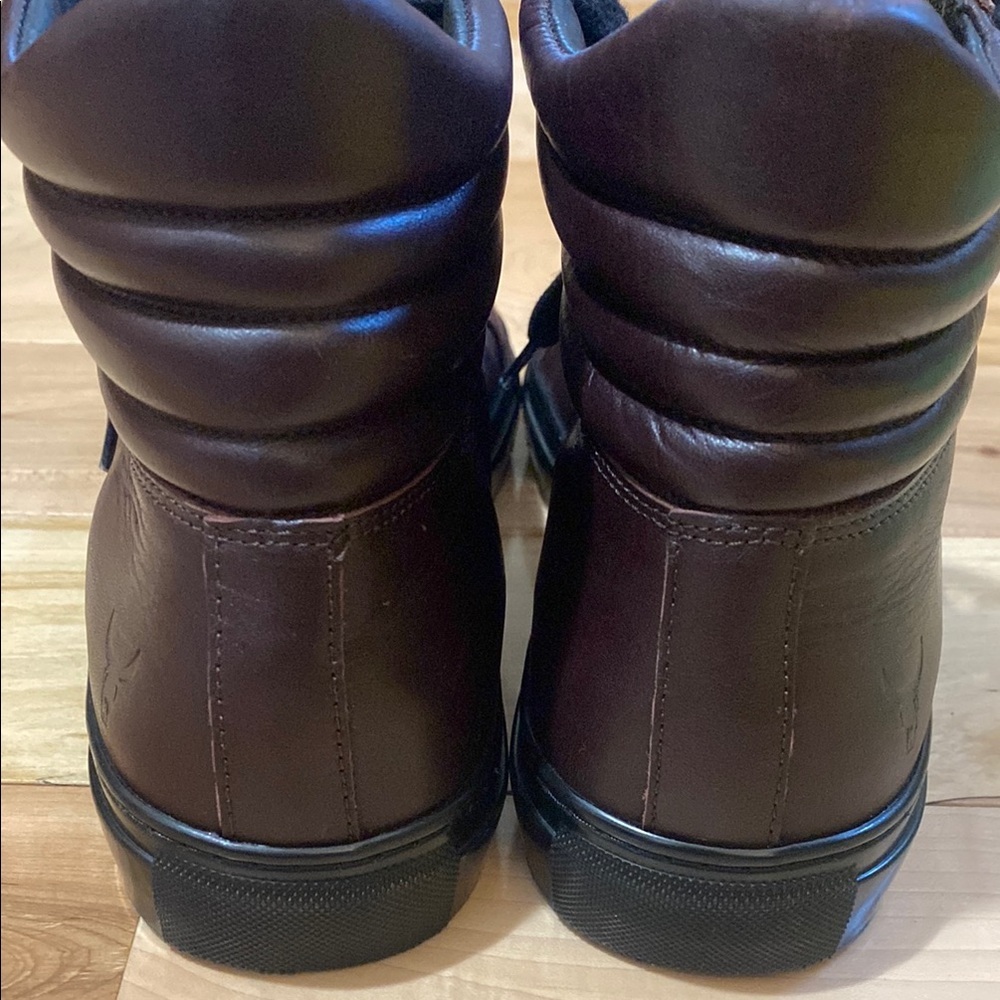 Rudsak Burgundy Leather High-Top Sneakers - Picture 7 of 17